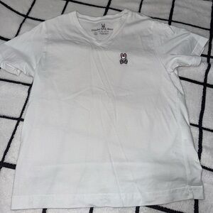 Psycho Bunny Classic White V-Neck Tee